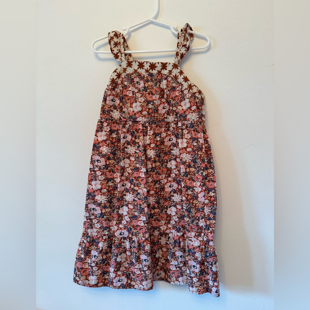 Toddler floral boho midi dress